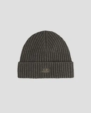 Fleece Knit Beanie Olive Night - Green