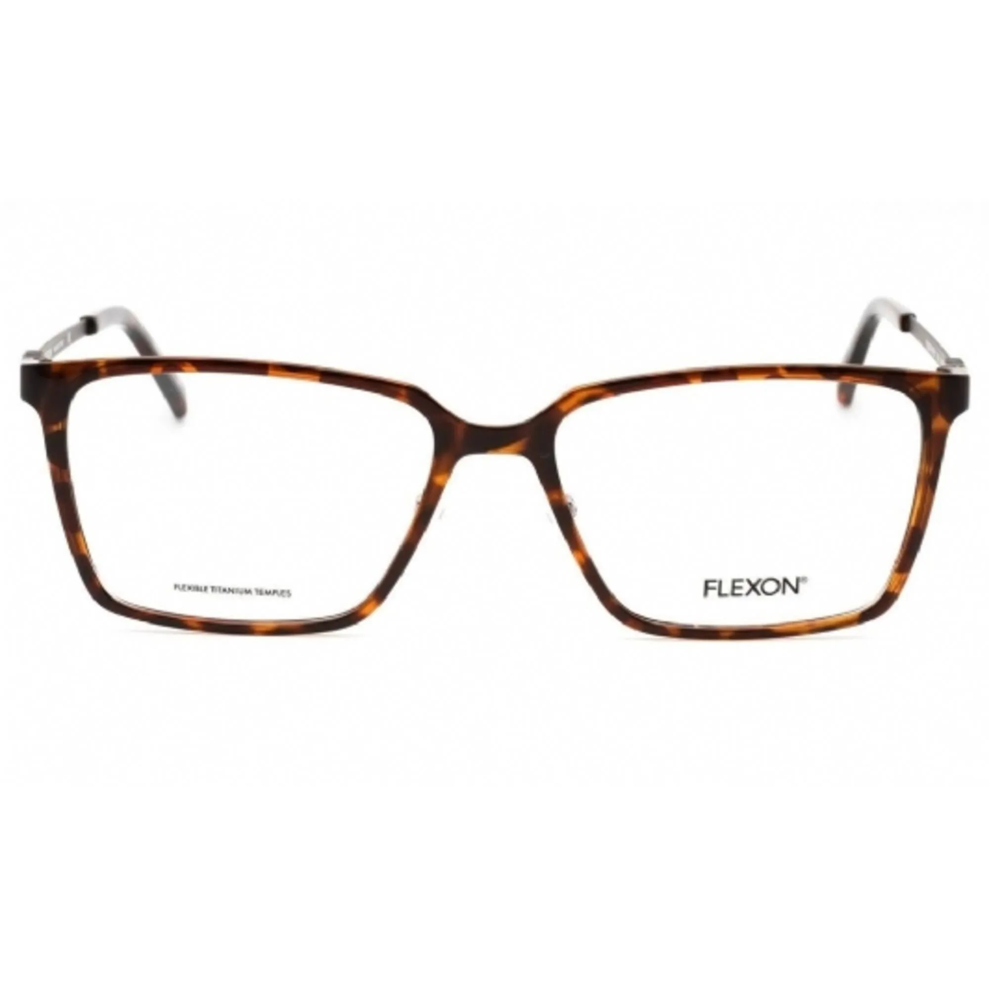 Flexon Men's Eyeglasses - Dark Tortoise Plastic Full Rim Frame | FLEXON EP8010 242