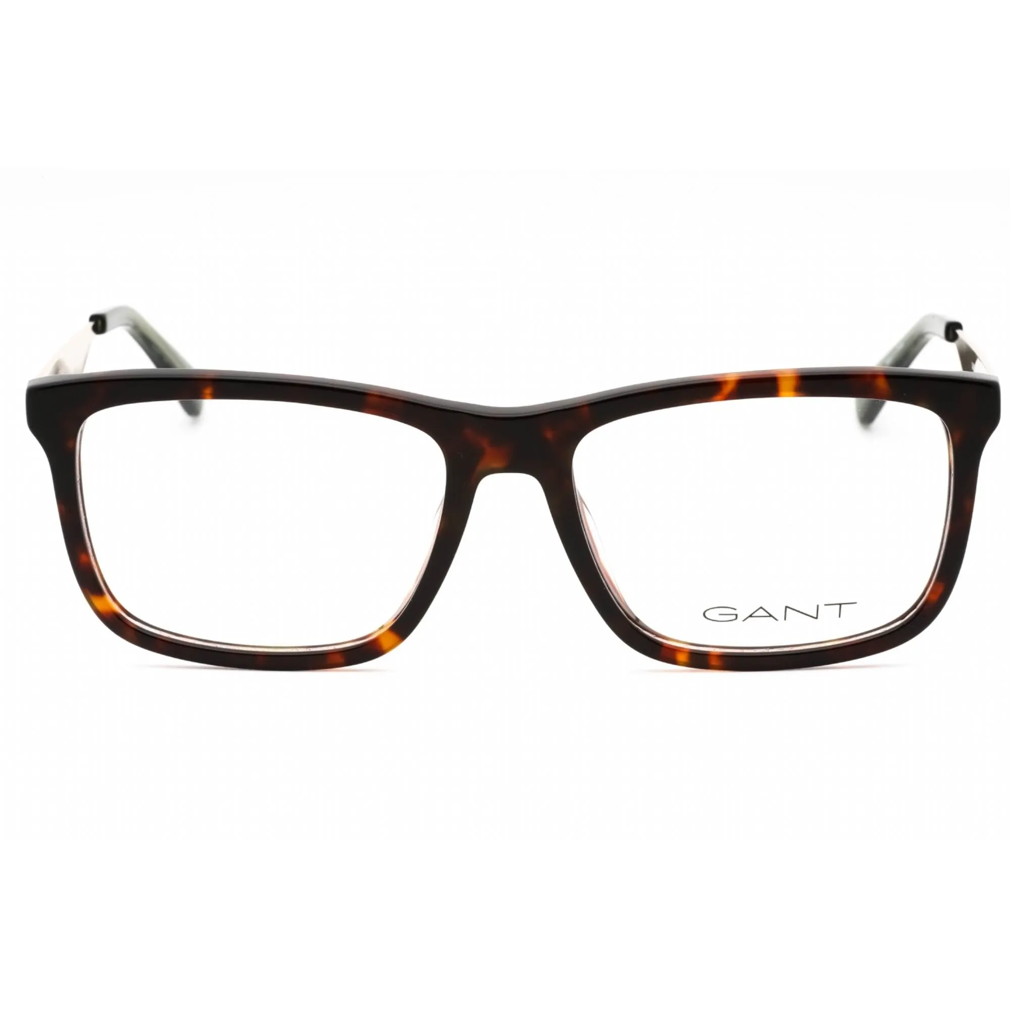 GANT Men's Eyeglasses - Dark Havana Plastic Rectangular Full Rim Frame | GA3294 052