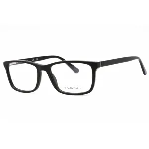 Gant Men's Eyeglasses - Matte Black Acetate Square Shape Full Rim Frame | GA3139 002