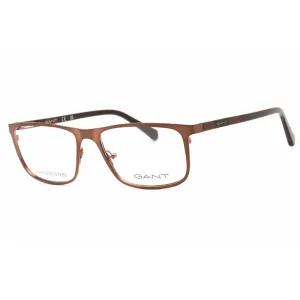 Gant Men's Eyeglasses - Shiny Dark Bronze Rectangular Frame, 58 mm | GA3280 036