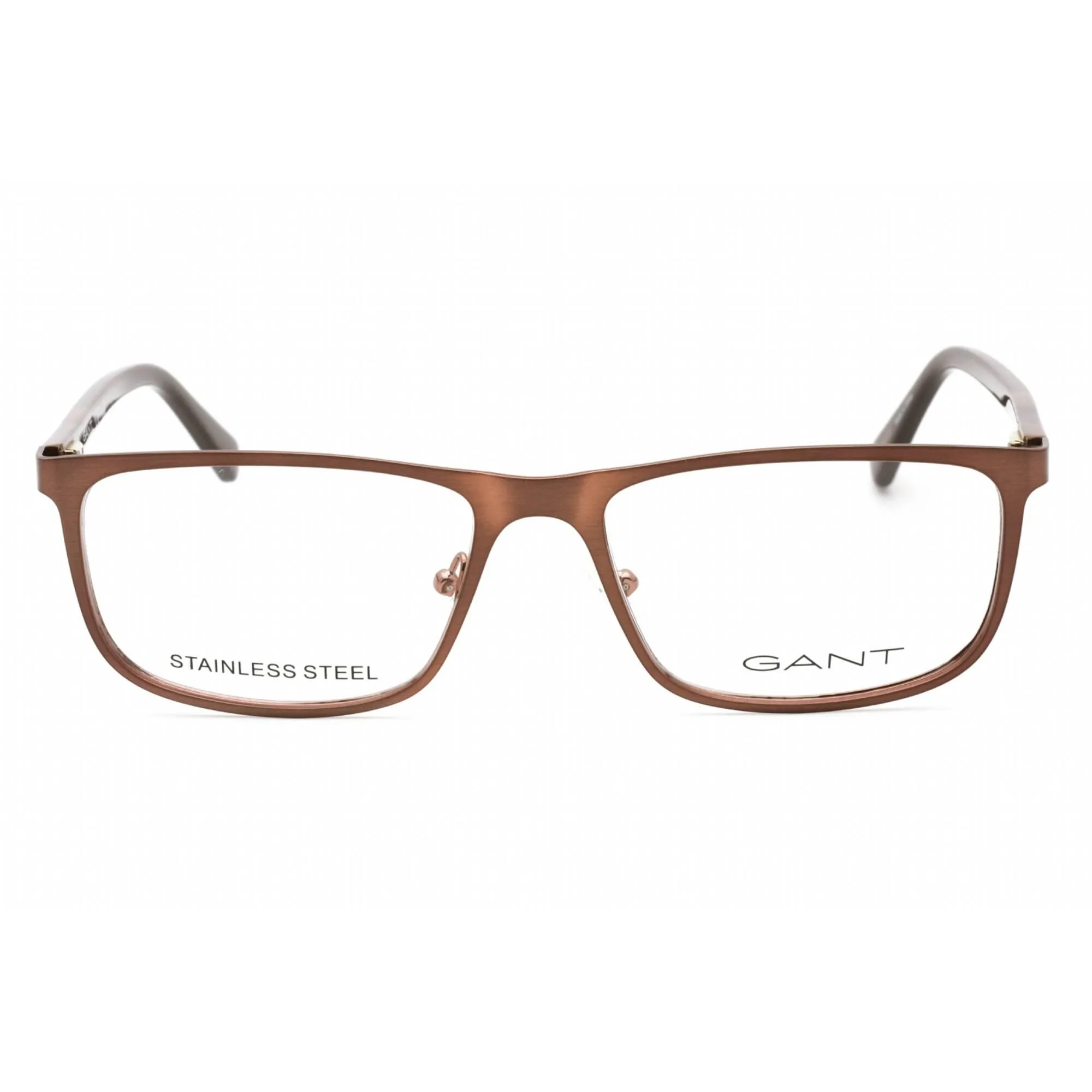 Gant Men's Eyeglasses - Shiny Dark Bronze Rectangular Frame, 58 mm | GA3280 036