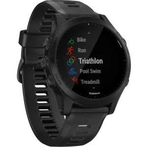 Garmin Unisex Smartwatch - Forerunner 945 Black Dial Silicone Strap | 010-02063-00