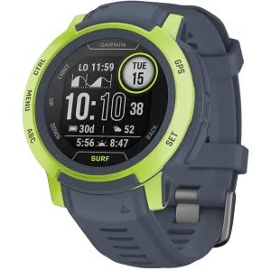 Garmin Unisex Smartwatch - Instinct 2 Surf Edition Blue Rubber Strap | 010-02626-12