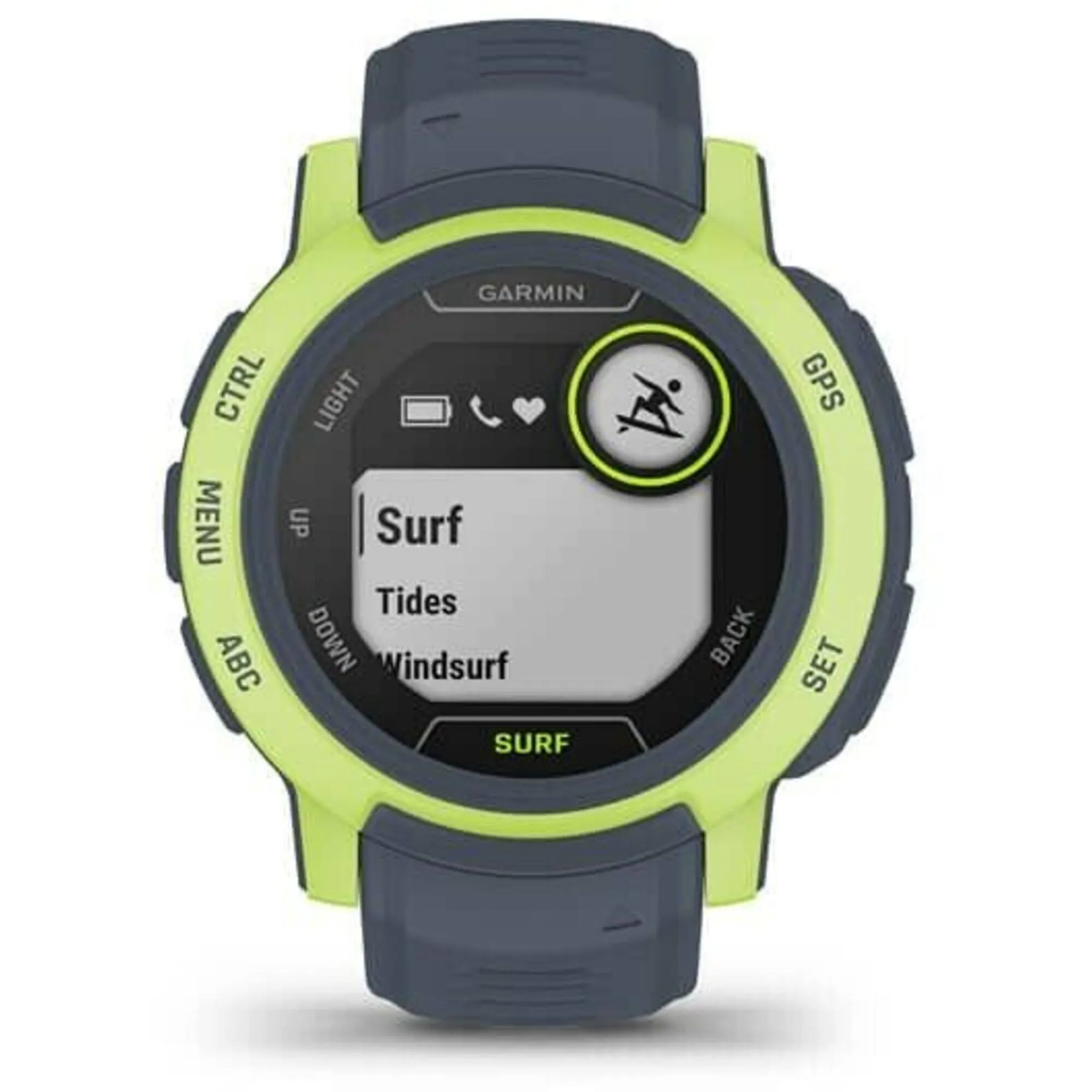 Garmin Unisex Smartwatch - Instinct 2 Surf Edition Blue Rubber Strap | 010-02626-12