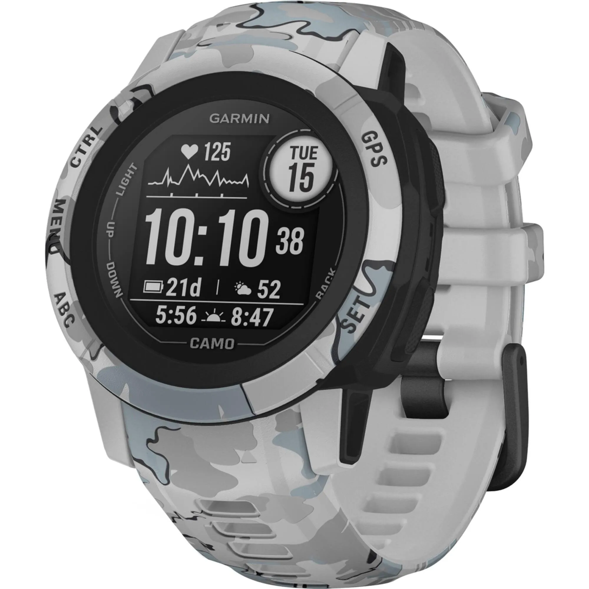 Garmin Unisex Smartwatch - Instinct 2S Camo Edition Silicone Strap | 010-02563-13