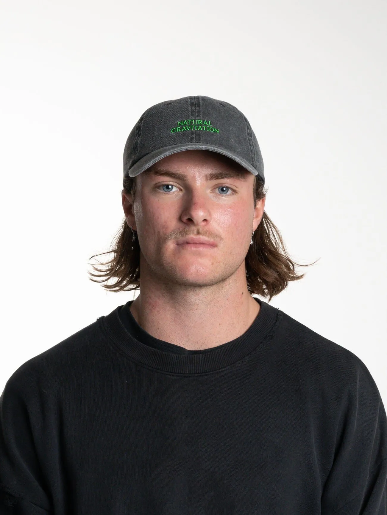 Gravitating Naturally Panel Cap - Merch Black