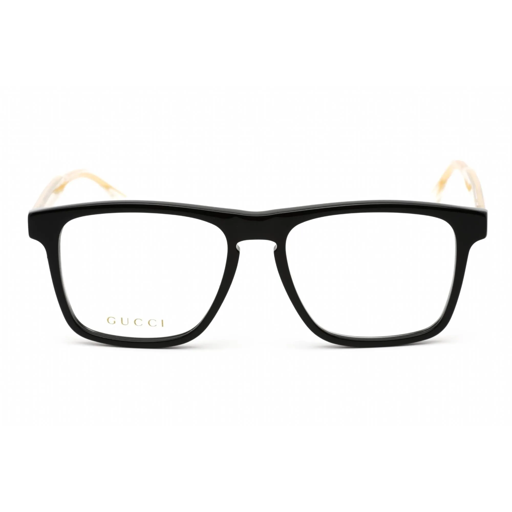 Gucci Men's Eyeglasses - Black Plastic Full Rim Frame Clear Demo Lens | GG0561ON 001