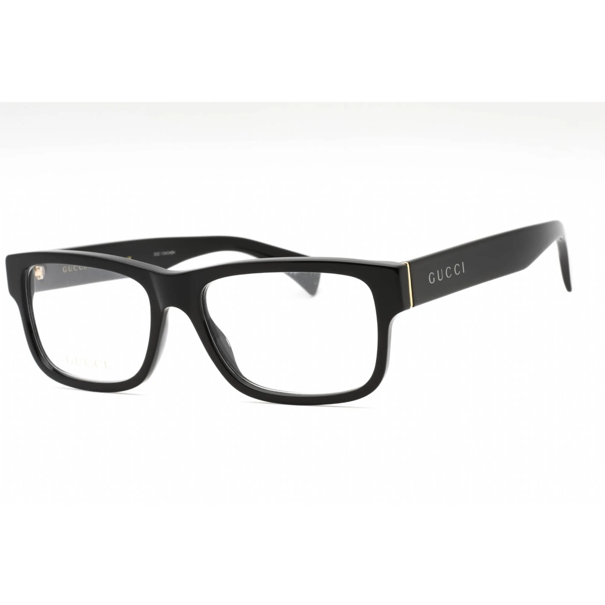 Gucci Men's Eyeglasses - Black Rectangular Full Rim Frame Clear Lens | GG1141O 004