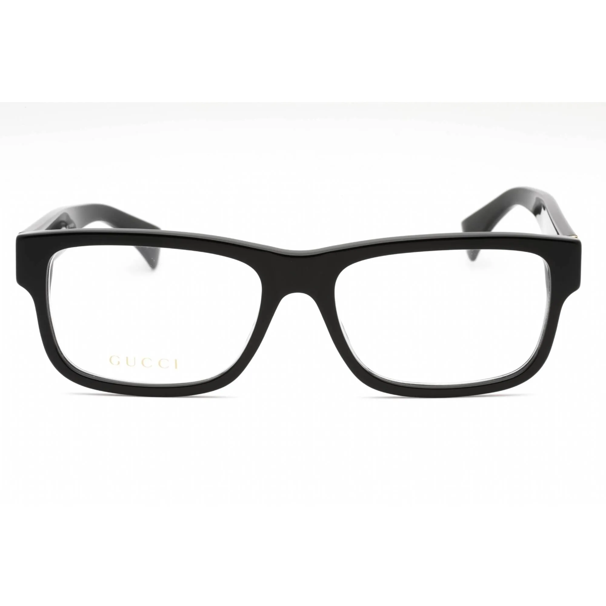 Gucci Men's Eyeglasses - Black Rectangular Full Rim Frame Clear Lens | GG1141O 004