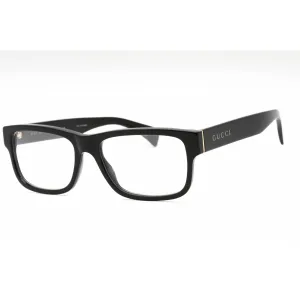 Gucci Men's Eyeglasses - Black Rectangular Full Rim Frame Clear Lens | GG1141O 004