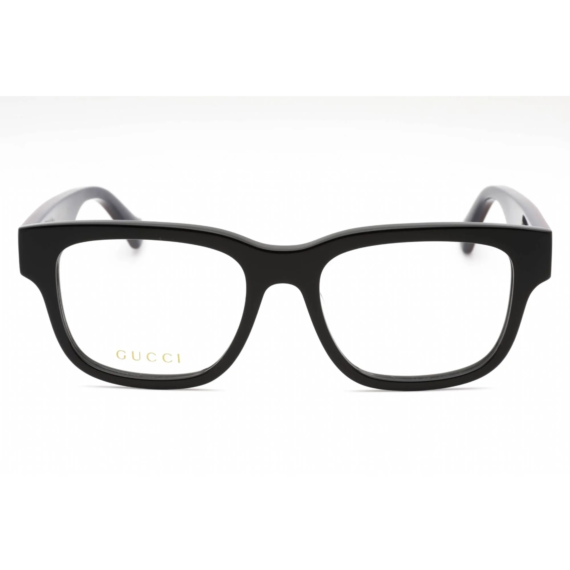 Gucci Men's Eyeglasses - Black Rectangular Full Rim Frame Clear Lens | GG1303O 003