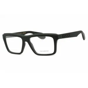 Gucci Men's Eyeglasses - Green Injected Propionate Rectangular Frame | GG1573O 003