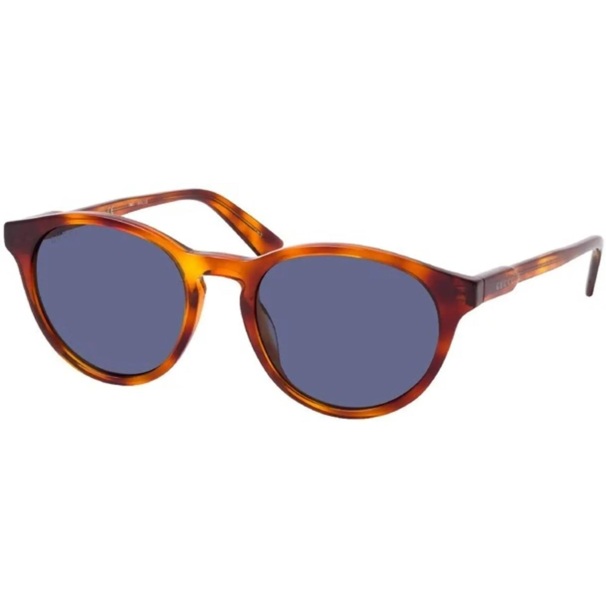 Gucci Men's Sunglasses - Full Rim Havana Acetate Round Shaped Frame | GG1119S 002