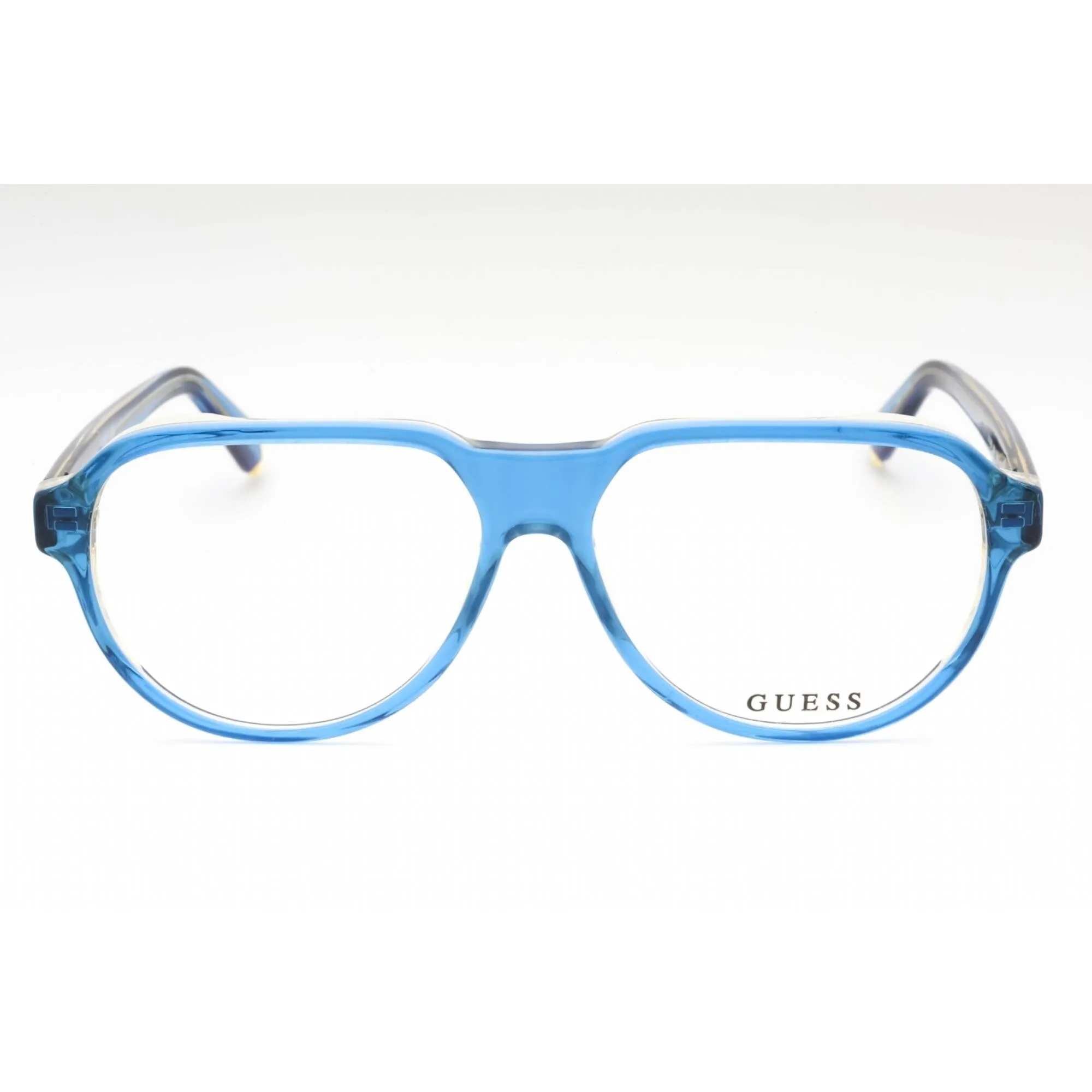 Guess Men's Eyeglasses - Blue/Other Plastic Shape Full Rim Frame | GU50090 092
