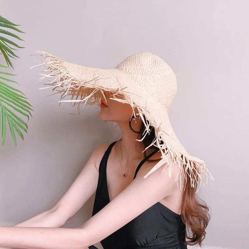 Handmade Women Straw Sun Hats C4B