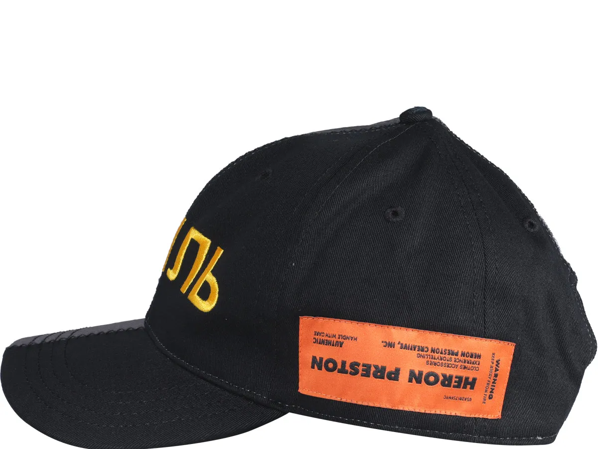 Heron Preston Logo-Embroidered Distressed Baseball Cap