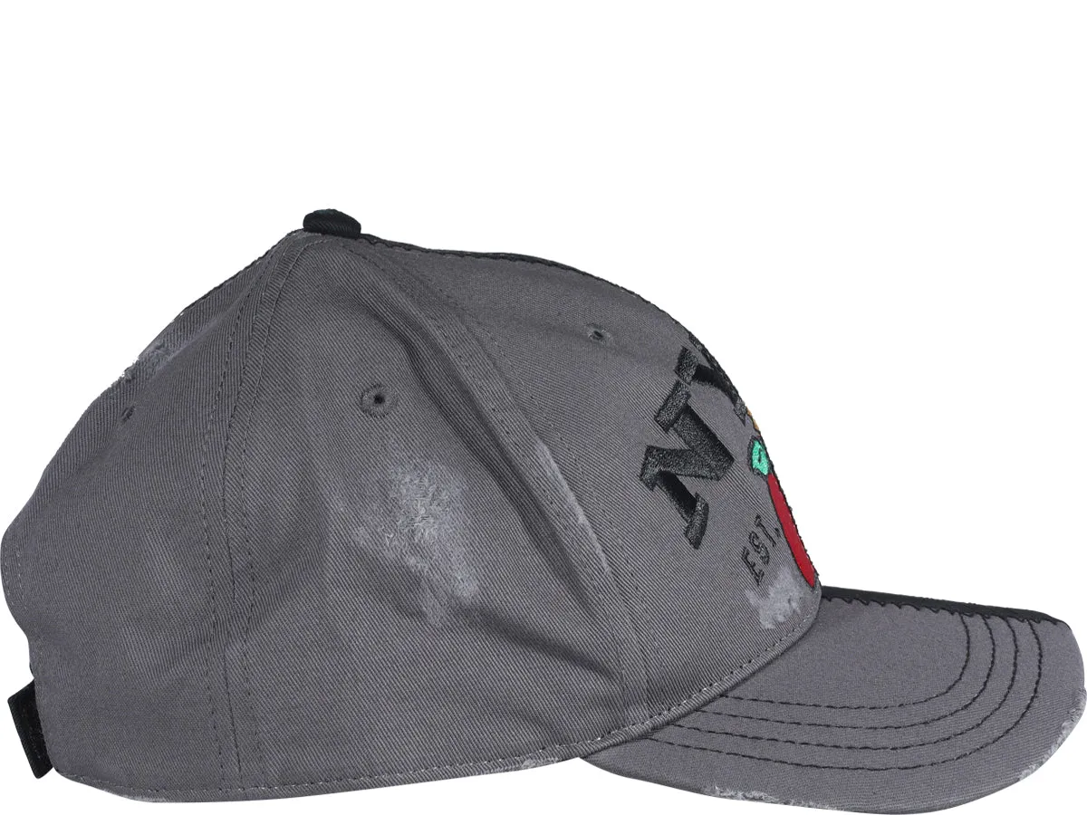 Heron Preston Logo-Embroidered Distressed Baseball Cap