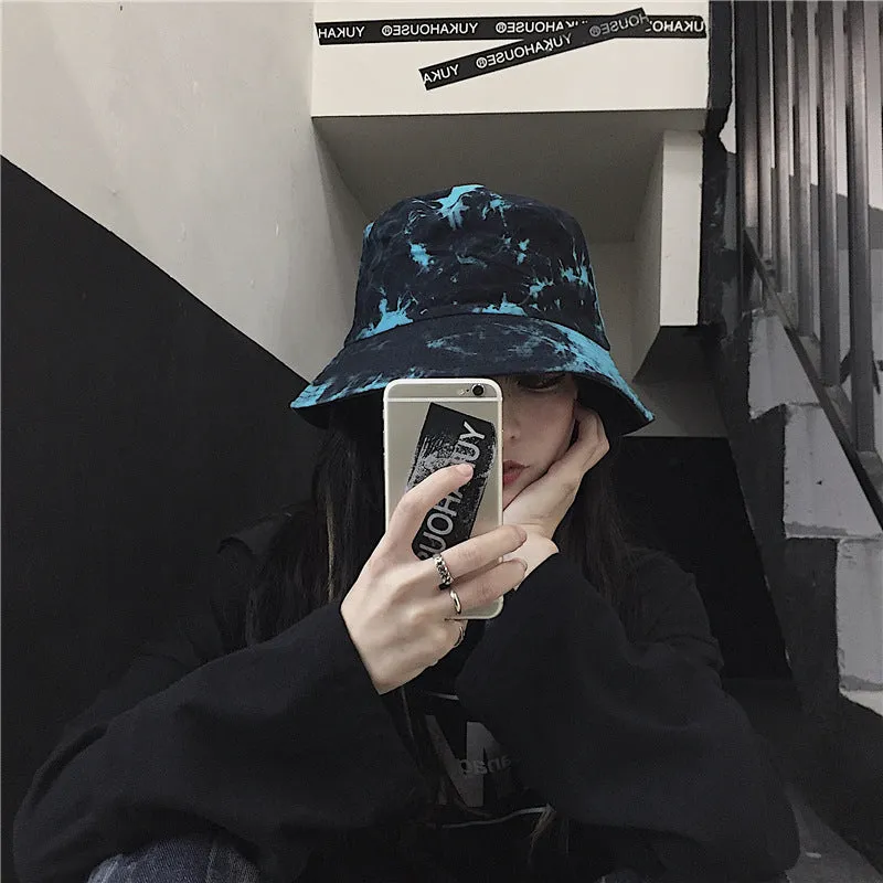 High Street Tie-dye Ink Fisherman Hat