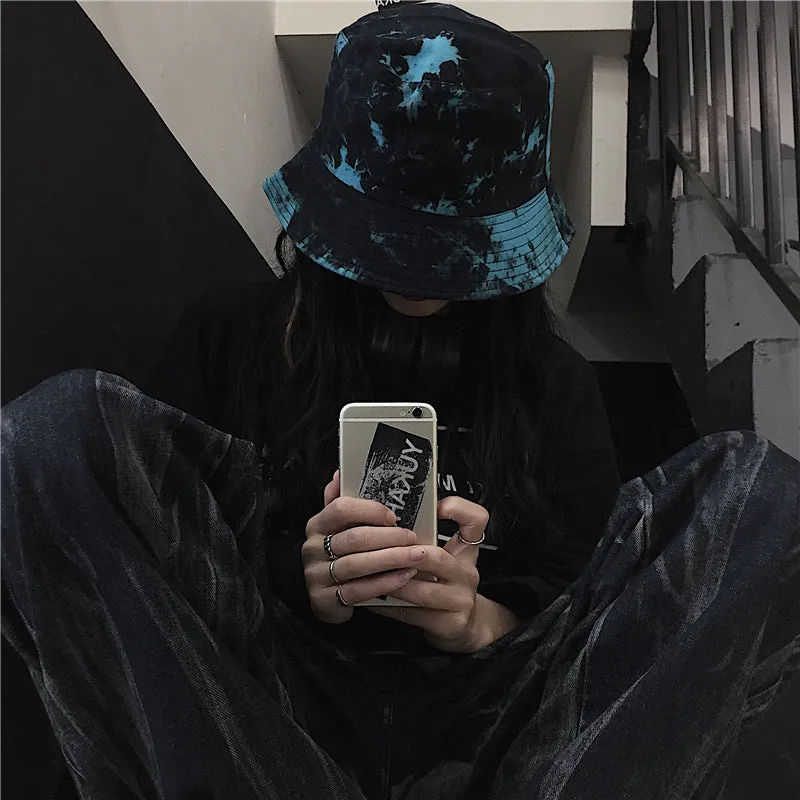 High Street Tie-dye Ink Fisherman Hat