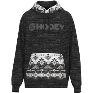 HOOey Lock-Up (Black/Grey/White Aztec) - Men's Hoodie Sweatshirt