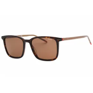 Hugo Men's Sunglasses - Havana Rectangular Shape Frame Brown Lens | HG 1168/S 0086 70