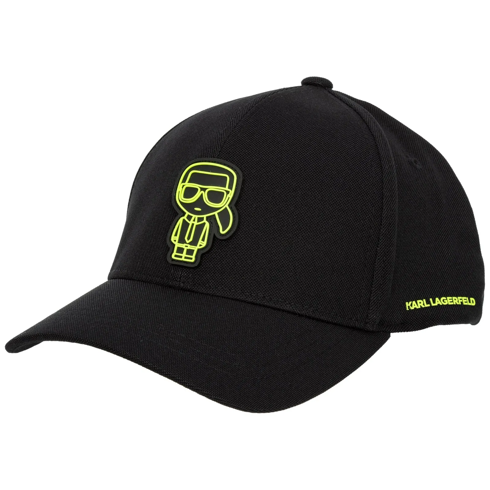 Karl Lagerfeld Logo Print Mesh Detail Baseball Cap