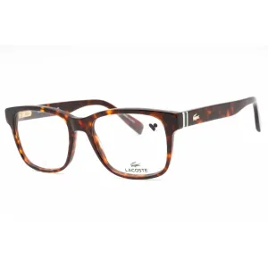 Lacoste Men's Eyeglasses - Dark Havana Plastic Square Shape Full Rim Frame | L2937 230