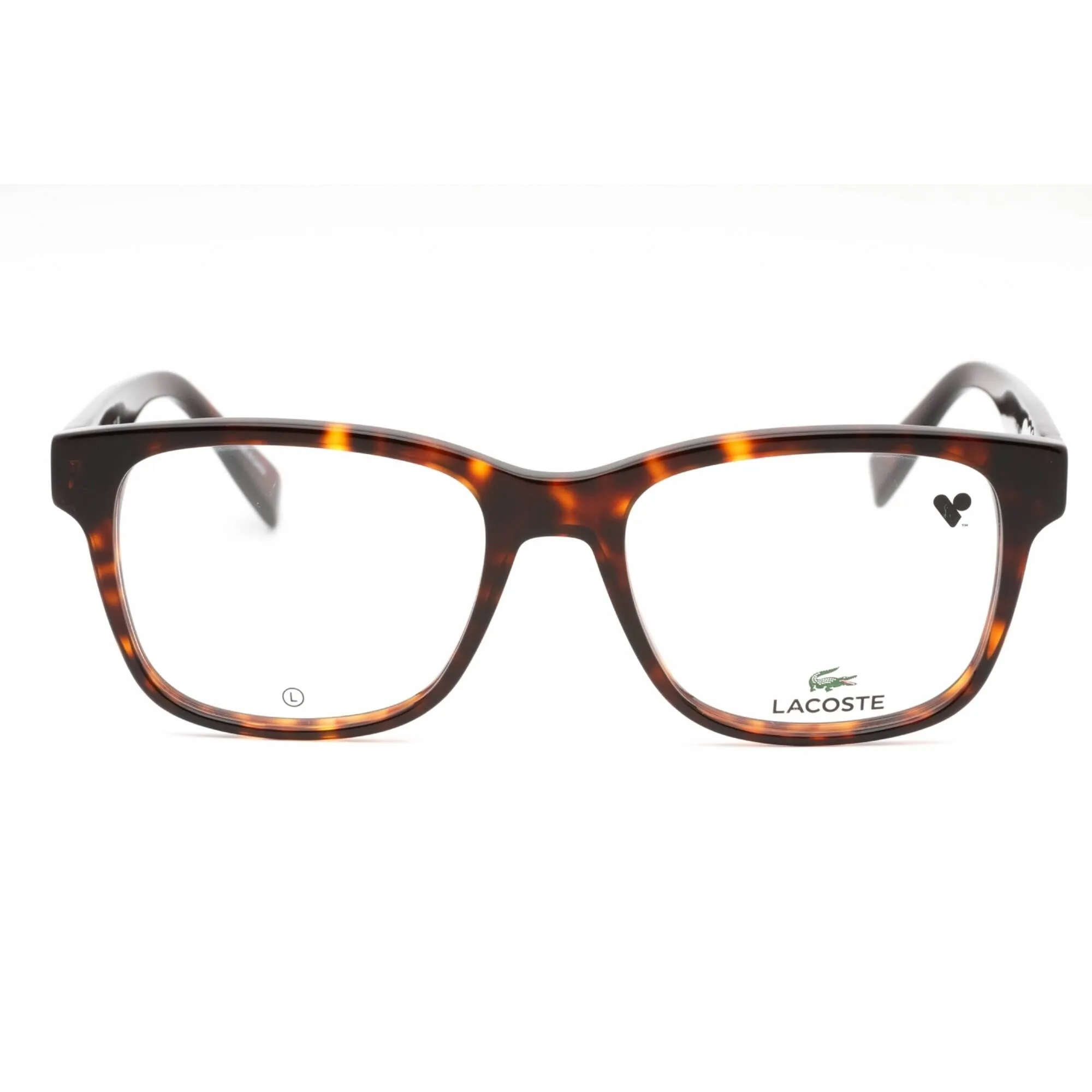 Lacoste Men's Eyeglasses - Dark Havana Plastic Square Shape Full Rim Frame | L2937 230