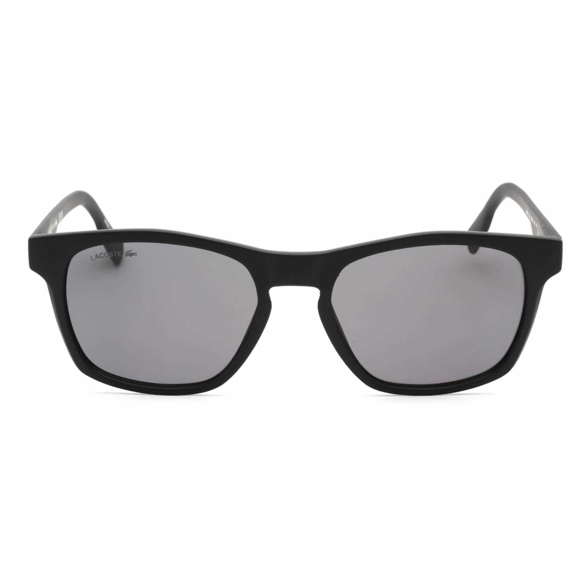 Lacoste Men's Sunglasses - Matte Black Rectangular Plastic Frame Grey Lens | L988S 002