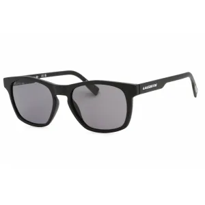 Lacoste Men's Sunglasses - Matte Black Rectangular Plastic Frame Grey Lens | L988S 002