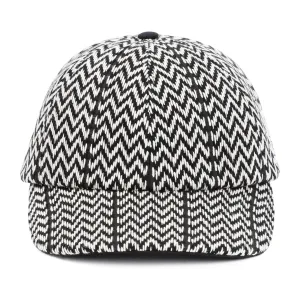 Lanvin Logo Patch Zig-Zag Baseball Cap