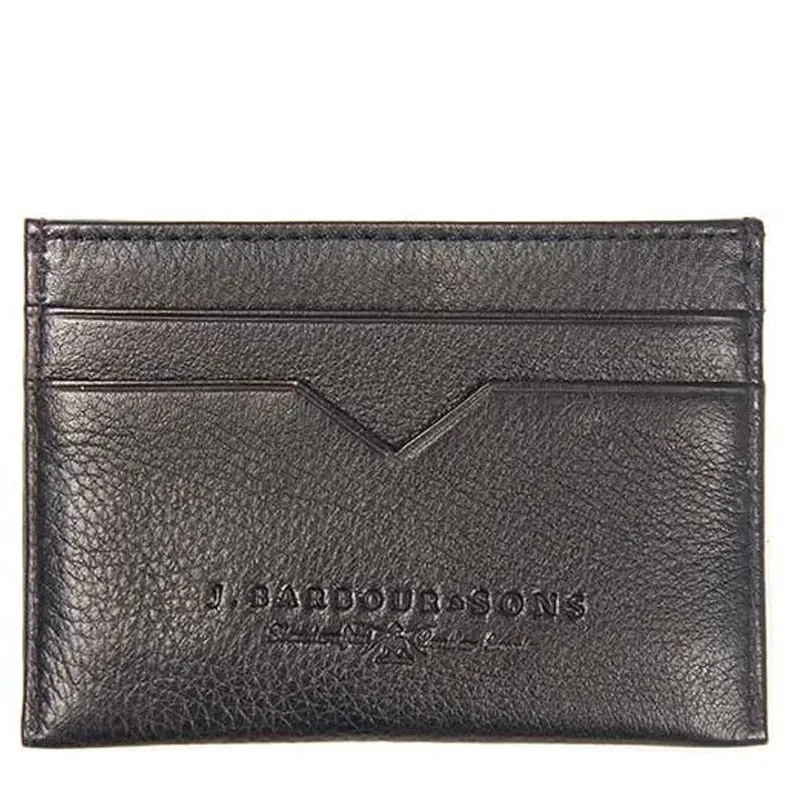 LEATHER CARD HOLDER BLACK