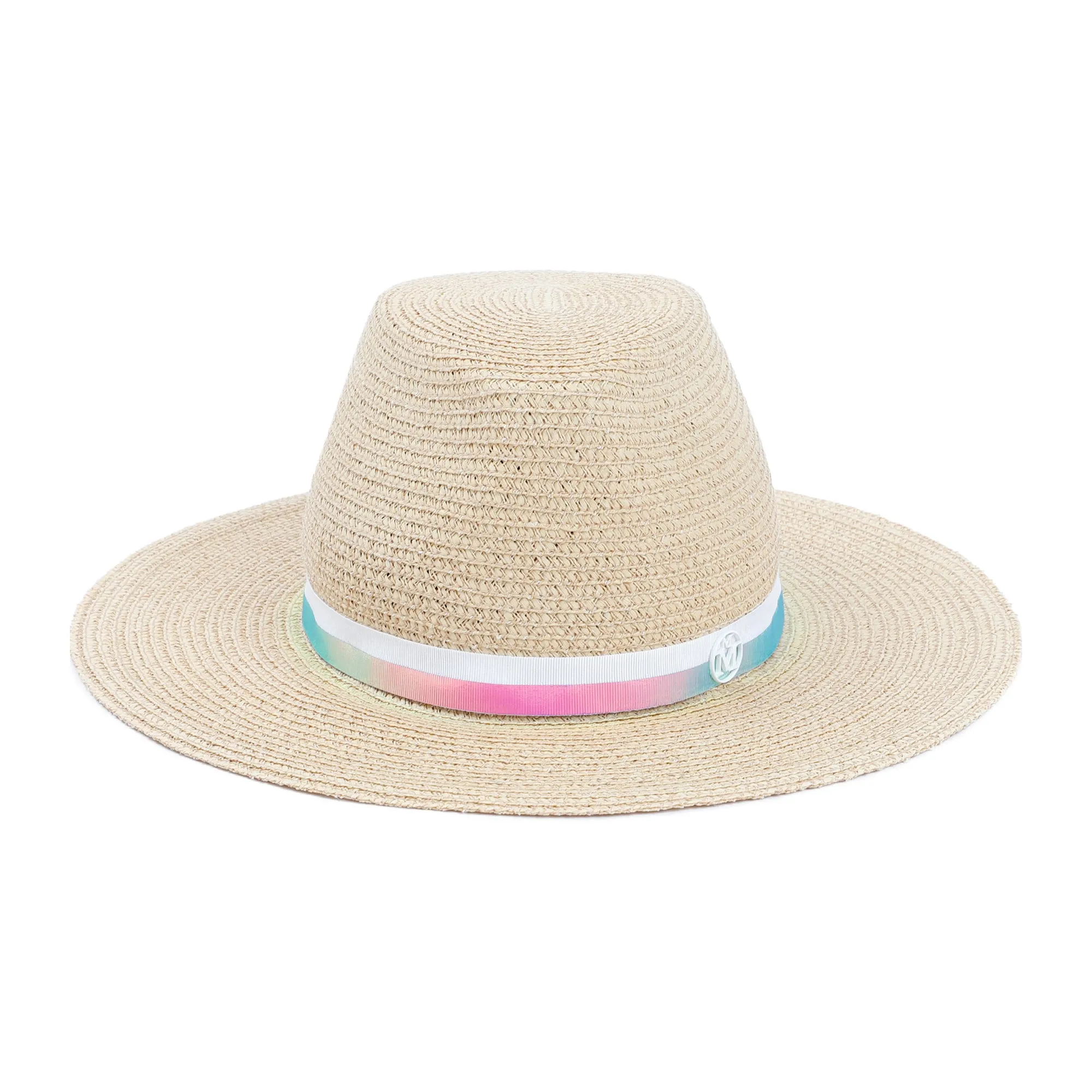 Maison Michel Kyra Logo Plaque Hat