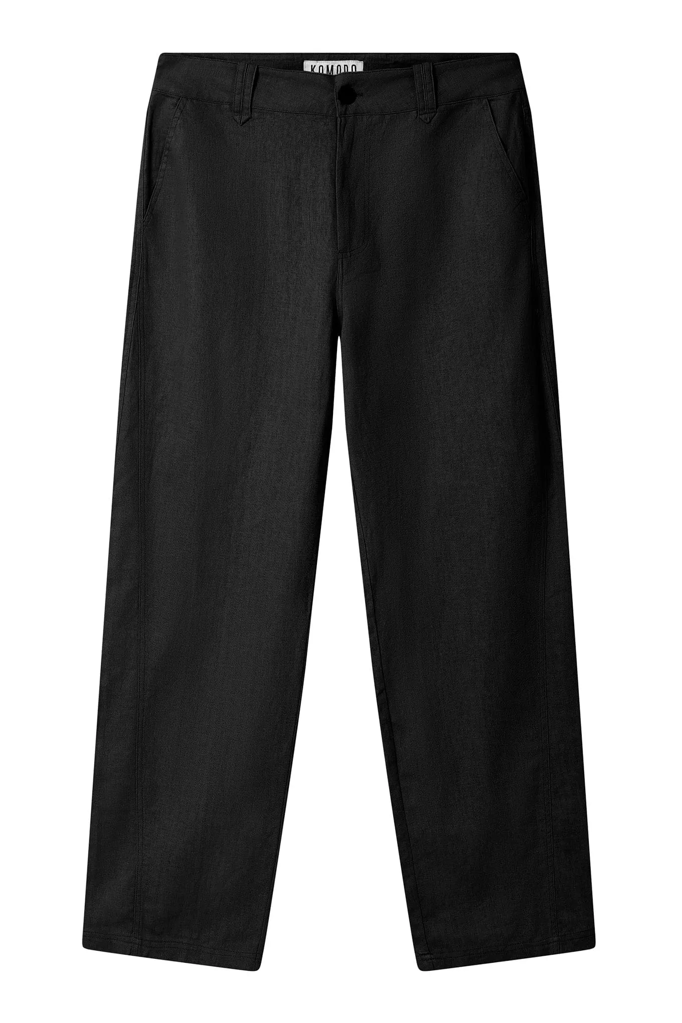 Makulu Men's Organic Linen Cotton Trousers | Black