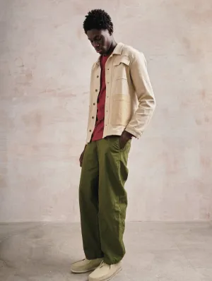 Makulu Men's Organic Linen Cotton Trousers | Khaki
