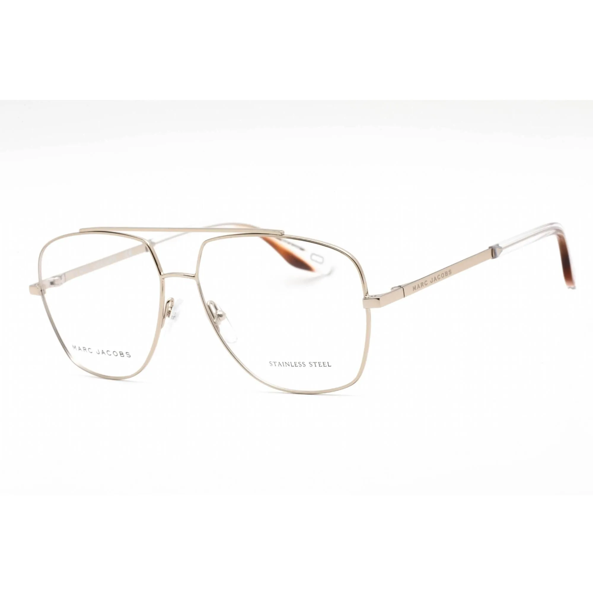 Marc Jacobs Men's Eyeglasses - Full Rim Light Gold Metal Aviator | Marc 271 03YG 00