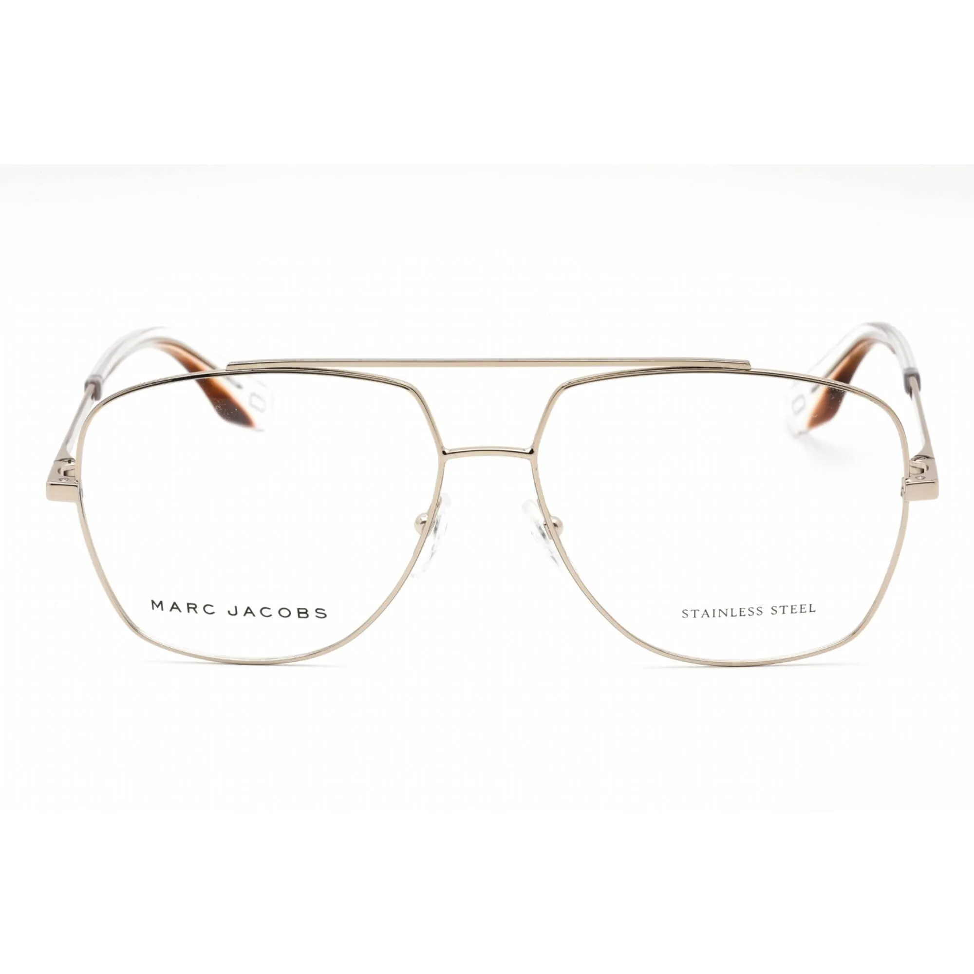 Marc Jacobs Men's Eyeglasses - Full Rim Light Gold Metal Aviator | Marc 271 03YG 00