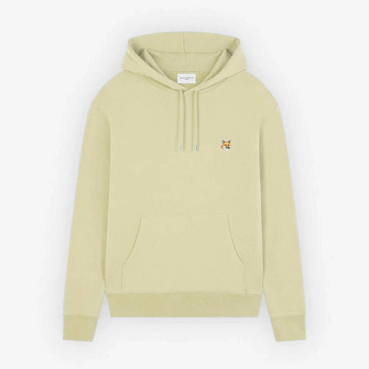 Men's Fox Head Patch Regular Hoodie Chalk Yellow