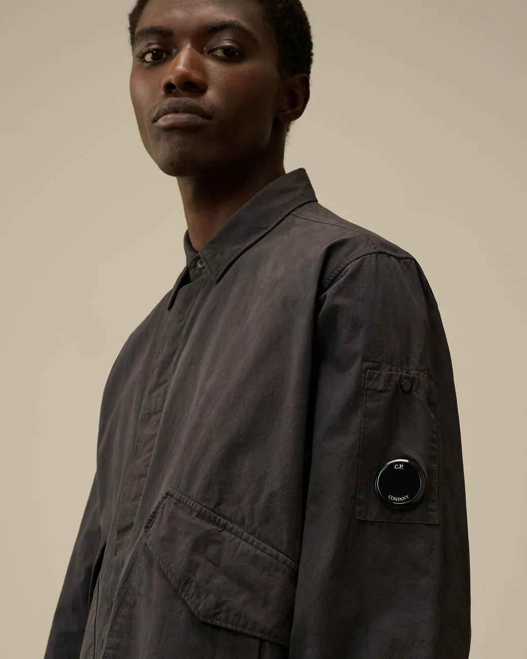 Microreps Diamond Peach Overshirt Black Sand