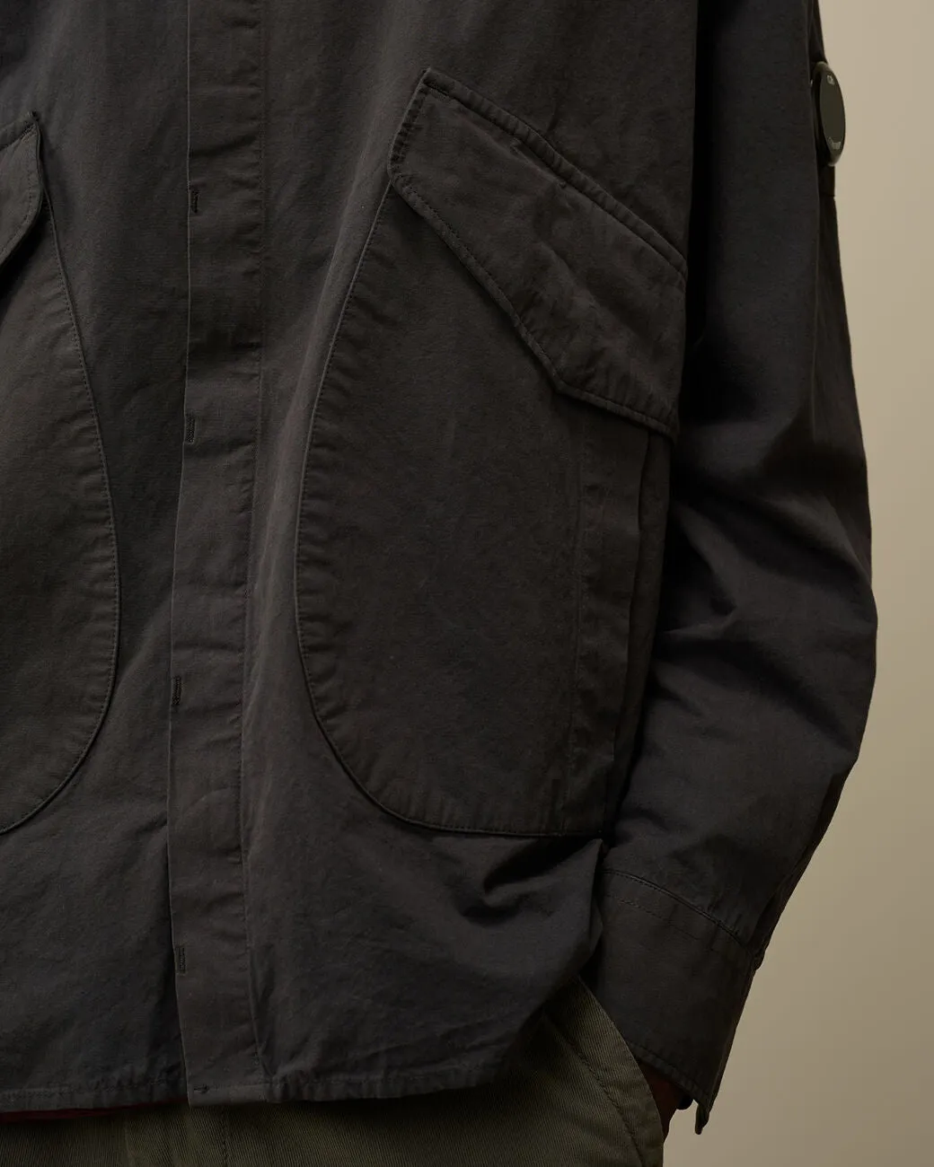 Microreps Diamond Peach Overshirt Black Sand