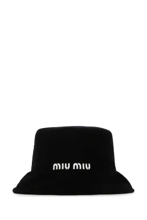 Miu Miu Logo Embroidered Bucket Hat
