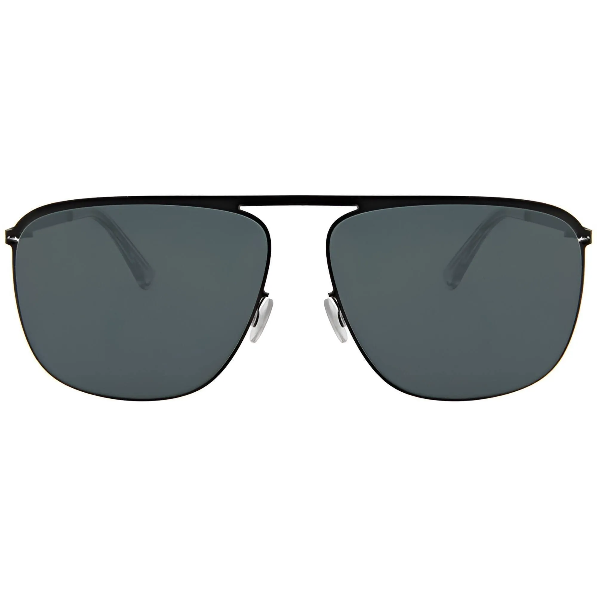 Mykita Men's Sunglasses - Black Metal Frame Black Polarized Lens | BRIAN BLK_BK P
