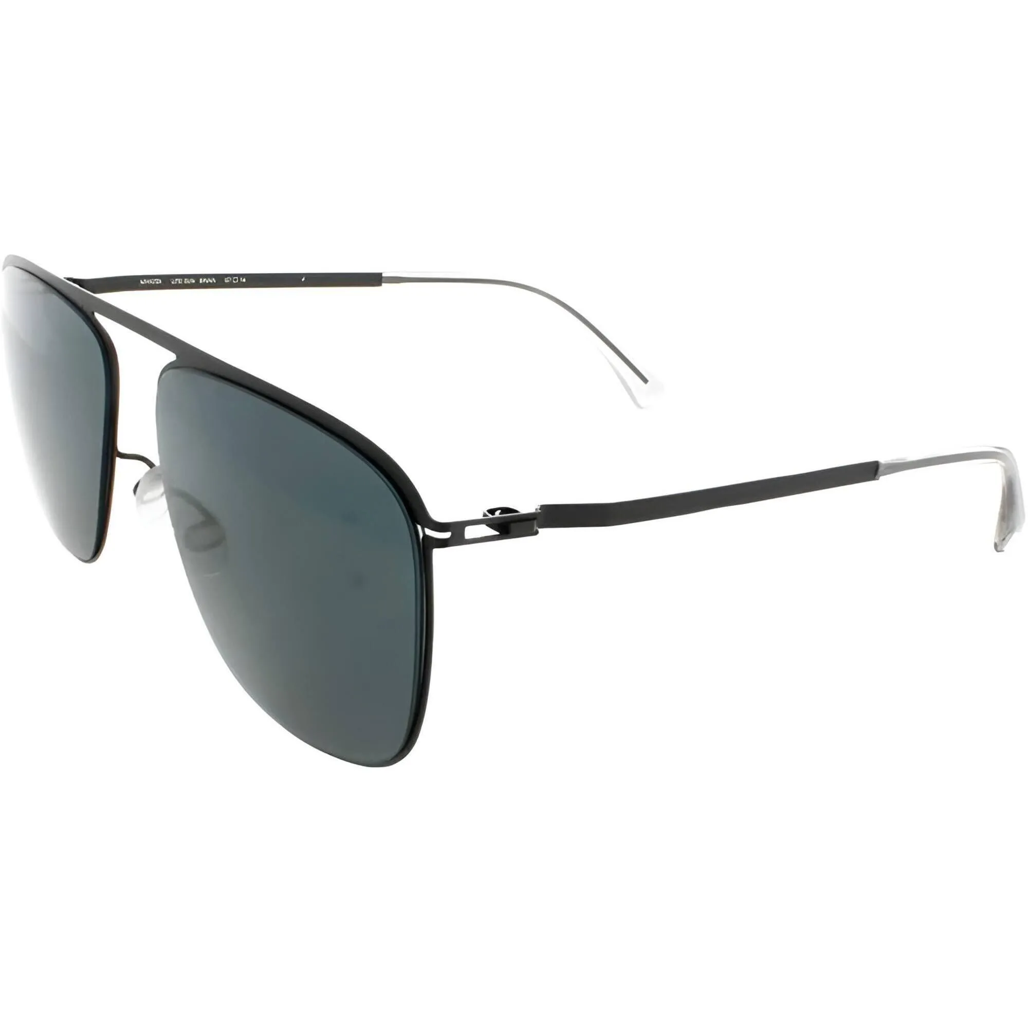 Mykita Men's Sunglasses - Black Metal Frame Black Polarized Lens | BRIAN BLK_BK P