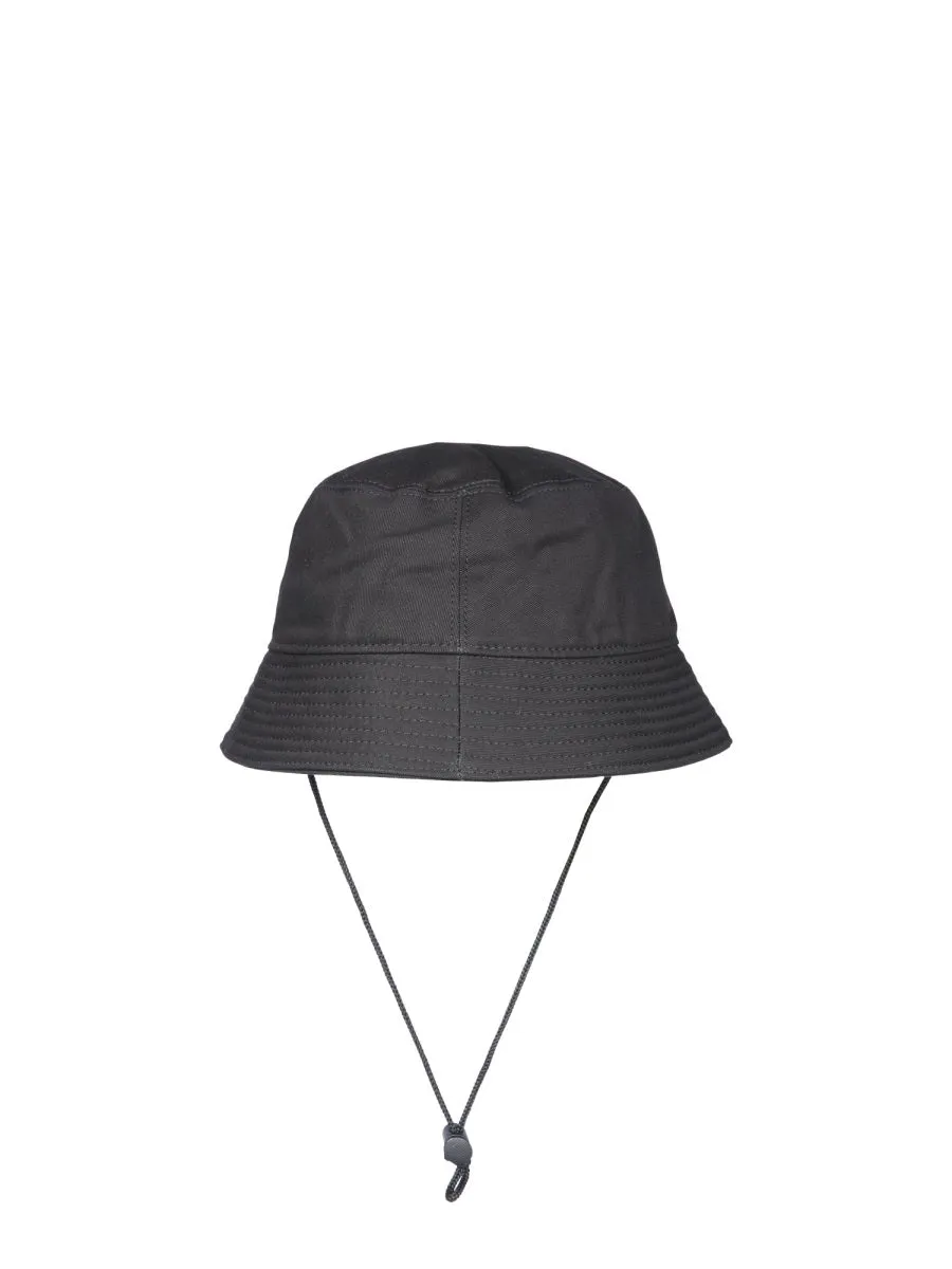 Neil Barrett 3D Thunderbolt Embroidered Drawstring Bucket Hat