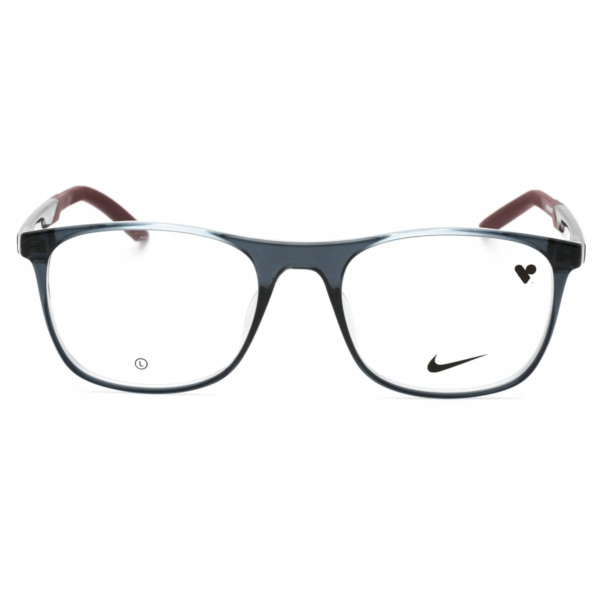 Nike Men's Eyeglasses - Dark Grey Injected Propionate Square Frame | NIKE 7271 034