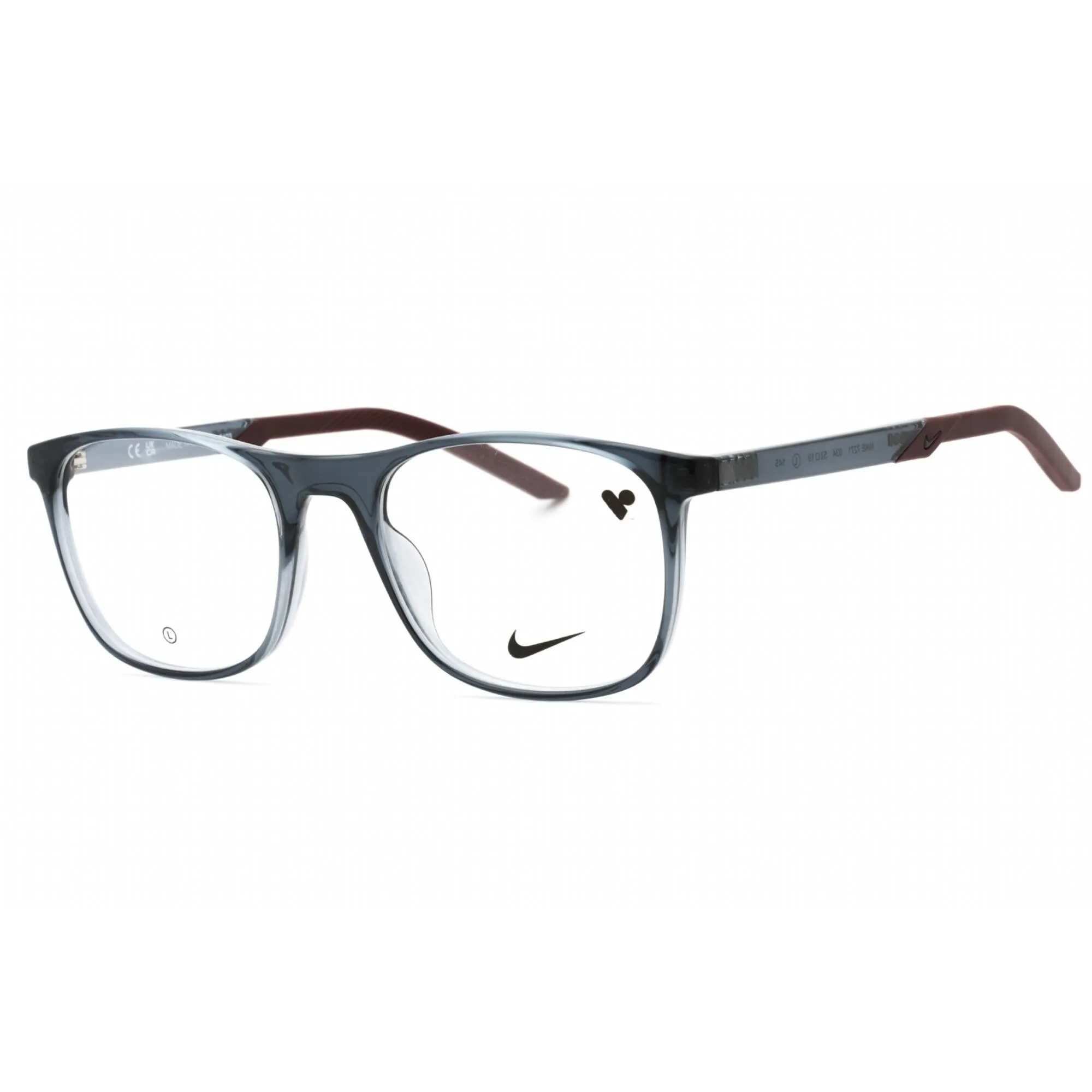 Nike Men's Eyeglasses - Dark Grey Injected Propionate Square Frame | NIKE 7271 034