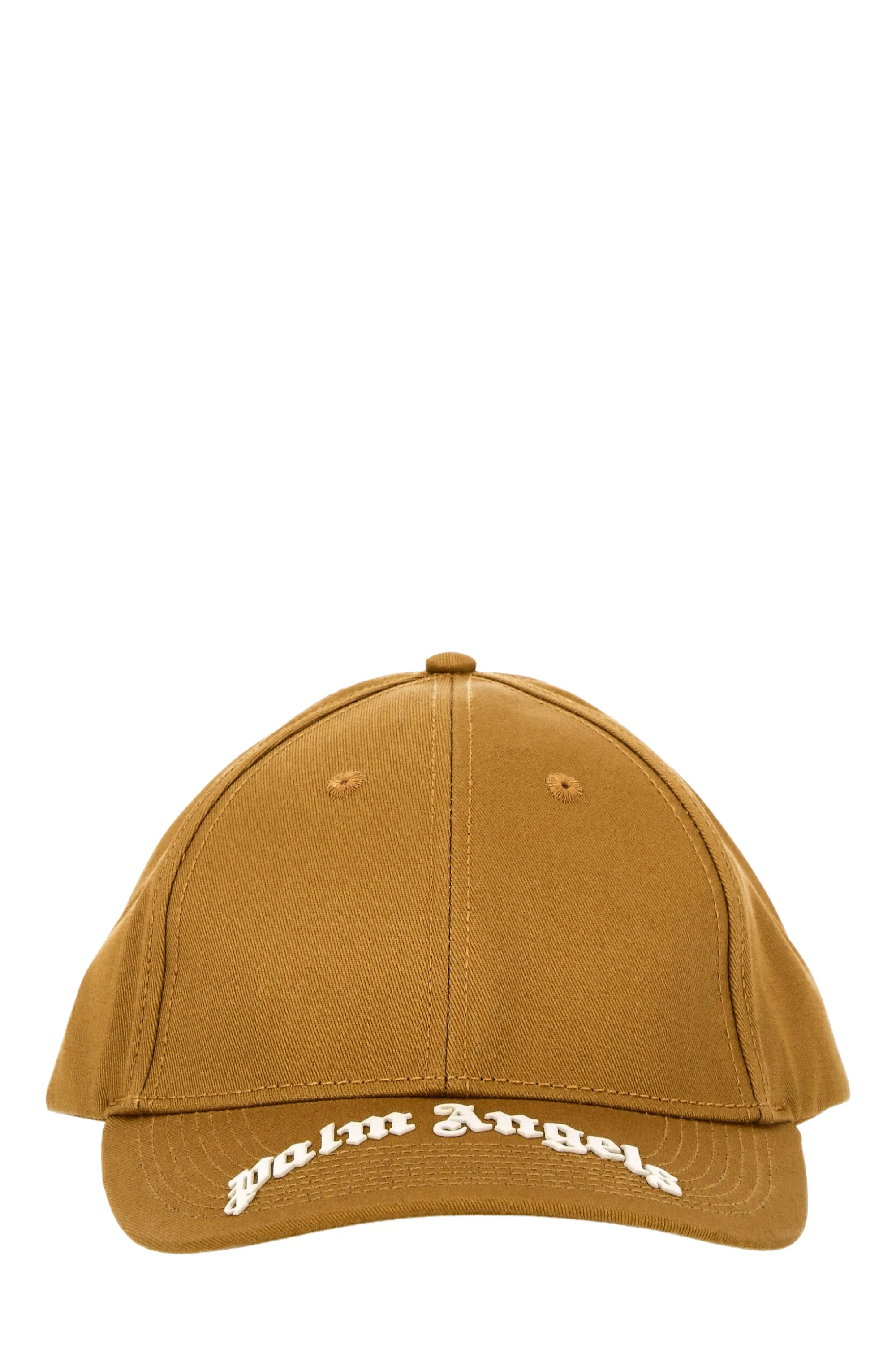 Palm Angels Curved Logo Embroidered Baseball Cap