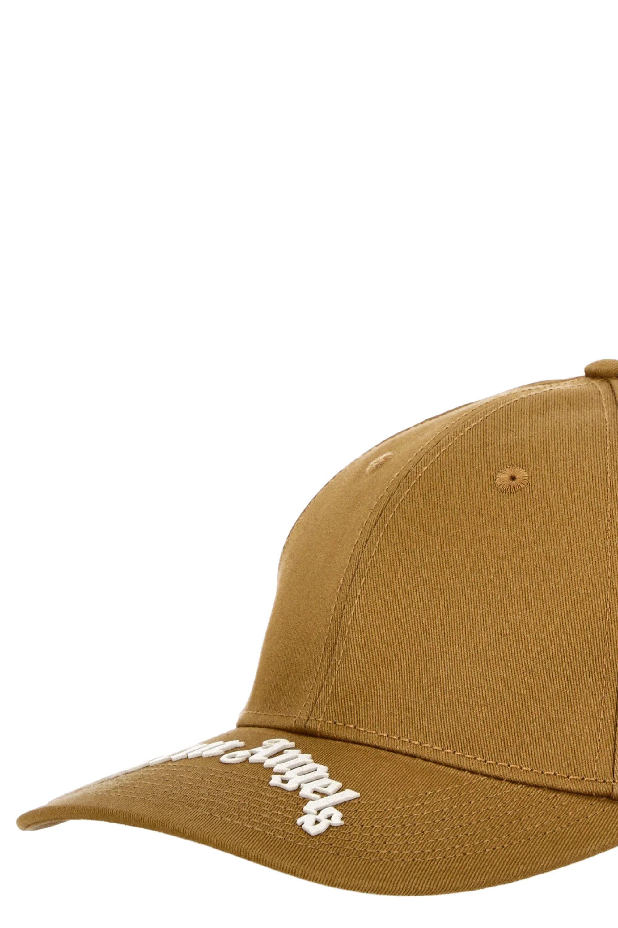 Palm Angels Curved Logo Embroidered Baseball Cap