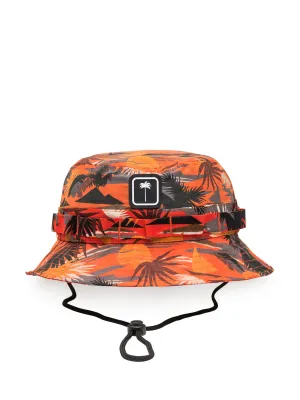 Palm Angels Hawaii Printed Drawstring Bucket Hat